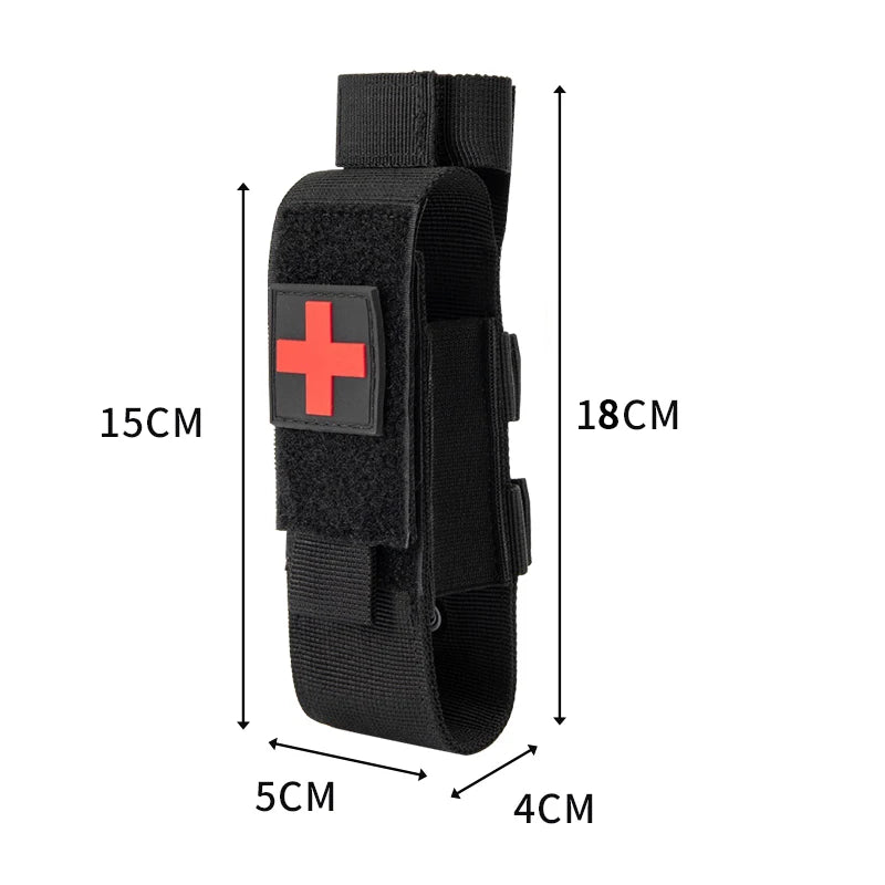First Aid Kit Tourniquet Molle Survival Set Pouch Nursing Holder Scissors Bag Outdoor Equipment