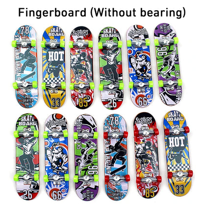 Puzzle Toy Finger Skateboard Maple Wood Fingerboard Hobbies Novelty Anti Stress Sensory Toys For Boy Mini Funny Cute Skate Gift