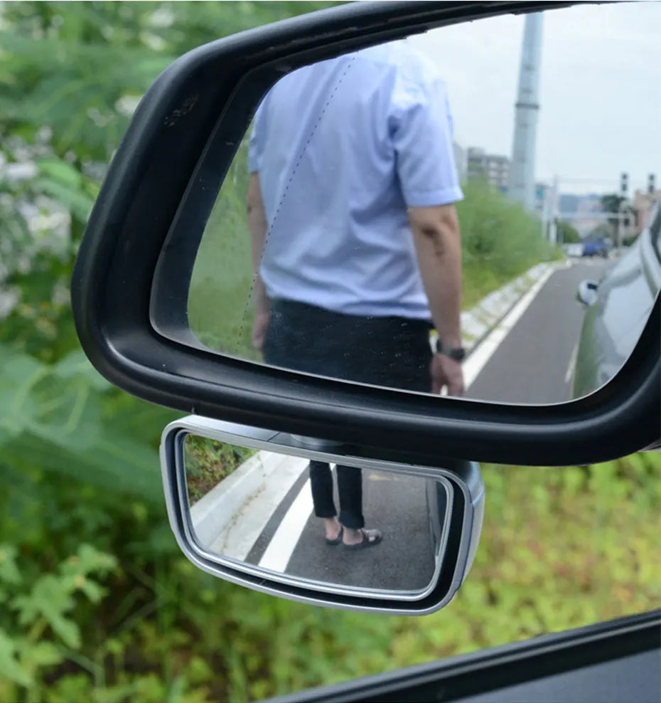 360 Degree Adjustable Wide Angle Side Rear Mirror Blind Spot Convex Mirrors for Car Reverse Parking Auxiliary Rear View Mirror