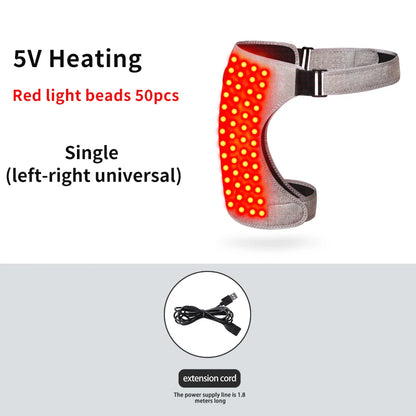 Hip Massager - 3-Gear Red Light Heat & Vibration Relieves Muscle Pain Arthritis Aids Sports Recovery For Fitness Fans Seniors