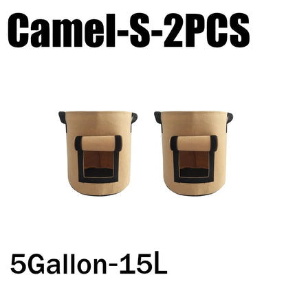 3Styles Felt, plant grow bags, nonwoven fabric garden potato pot, greenhouse vegetable growing bags, moisturizing vertical tools