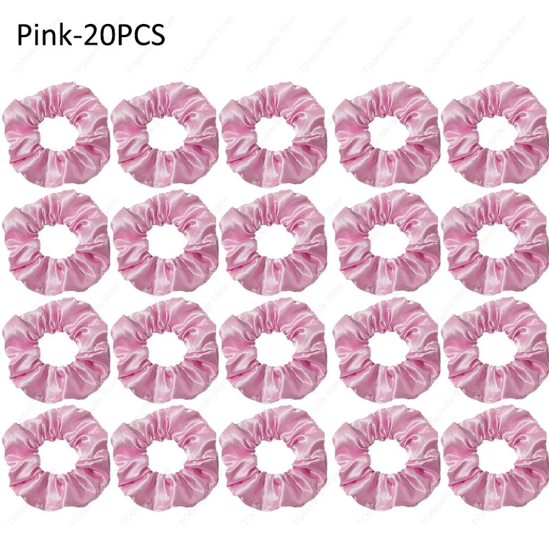 LED Luminous Scrunchies Hairband Women Glowing Elastic Hair Tie Hair Rope Girl Glow in the Dark Party Supplies Hair Accessory