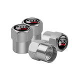 4pcs 3D Metal Styling Car Wheel Tire Valve Air Stem Cap Cover For Audi RS3 TT Sline 8L B2 A3 Quattro A8L Q5 A7 B9 8V A1 A5 Q3 A8