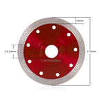 1Pc, Diamond Dry Cutting Blade Disc, Porcelain Ceramic Tile, Turbo Thin Cutting, Marble Concrete Sandstone, 105 115 125mm
