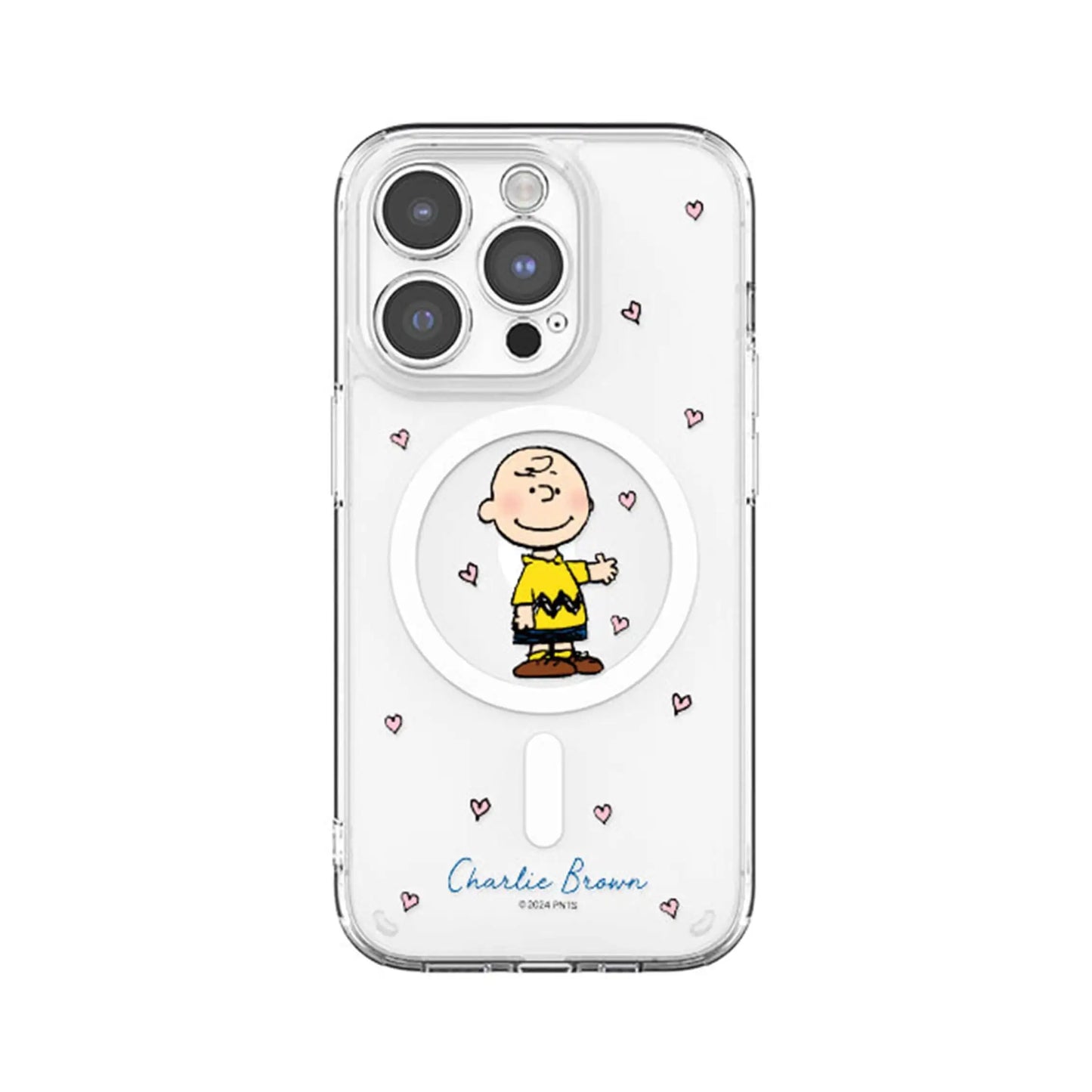 S-Snoopy Wireless Charging Case for iPhone 17 Air 16 E 15 14 13 12 Mini 11 Pro Max Transparent Acrylic Silicone Edge Hard Cover