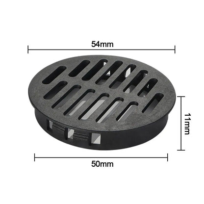 4Pcs 35/50mm Round Cabinet Air Duct Vent Plastic Louver Mesh Hole Plug Decoration Cover Wardrobe Grille Ventilation Systems