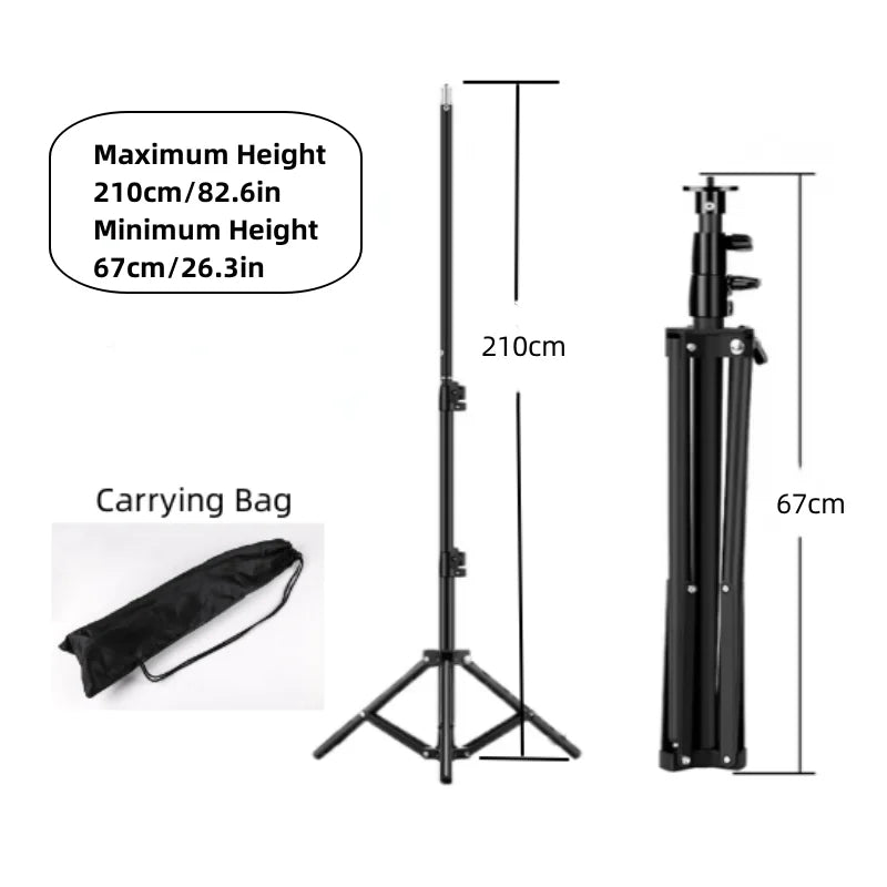 Heavy Duty Metal Alloy Light Stand Tripod for Photo Studio Softbox, Video Flash Reflector Stand, Lighting Background Stand