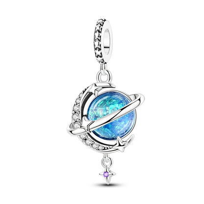 PAMELA 925 Sterling Silver Sea Turtle Starfish Blue Charm Dolphin Octopus Shell Bead For Original Charms Bracelets Ocean Jewelry