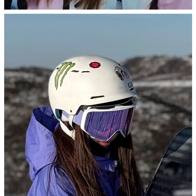 Kapvoe Flip Over Magnetic Snow Goggles Photochromic Ski Men Snowmobile Anti-Fog Snowboard Goggles Women Ski Equipment UV400