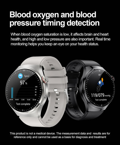 New Nursing Grade Smart Watch, Blood oxygen Blood Lipid Uric Acid ECG+PPG Body Temperature Bluetooth Call Health Smartwatch, Apple Health
