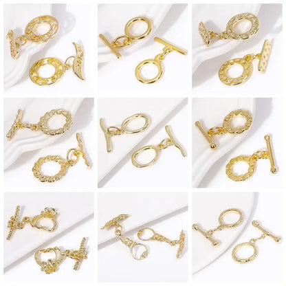 1/3/5Pcs/lot, 18K Gold Plated Round Extension Chain For Jewelry Making, Brass Extended Tail Chain, DIY Necklace Accessories