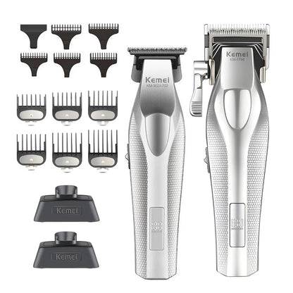 Kemei KM-3023-702 Baber Professional Hair Clipper Hair Cutting Machine With Charging Base For Men Electric Hair Trimmer Men Gift