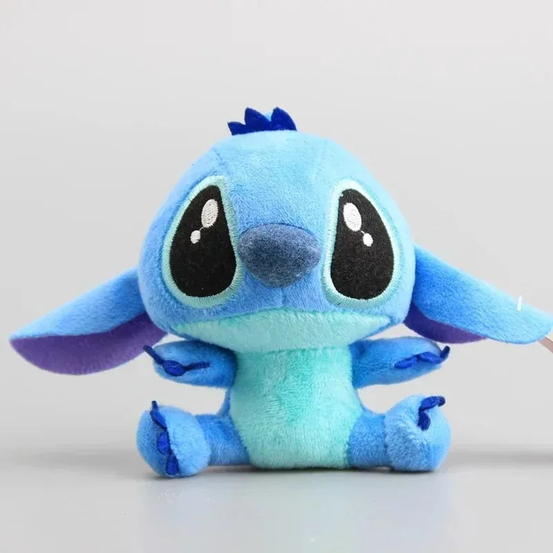 Lot Cute Cartoon Lilo and Stitch Small Pendant Plush Toy, 10CM Kawaii Plush Keychain Kids Best Christmas Gift Toys