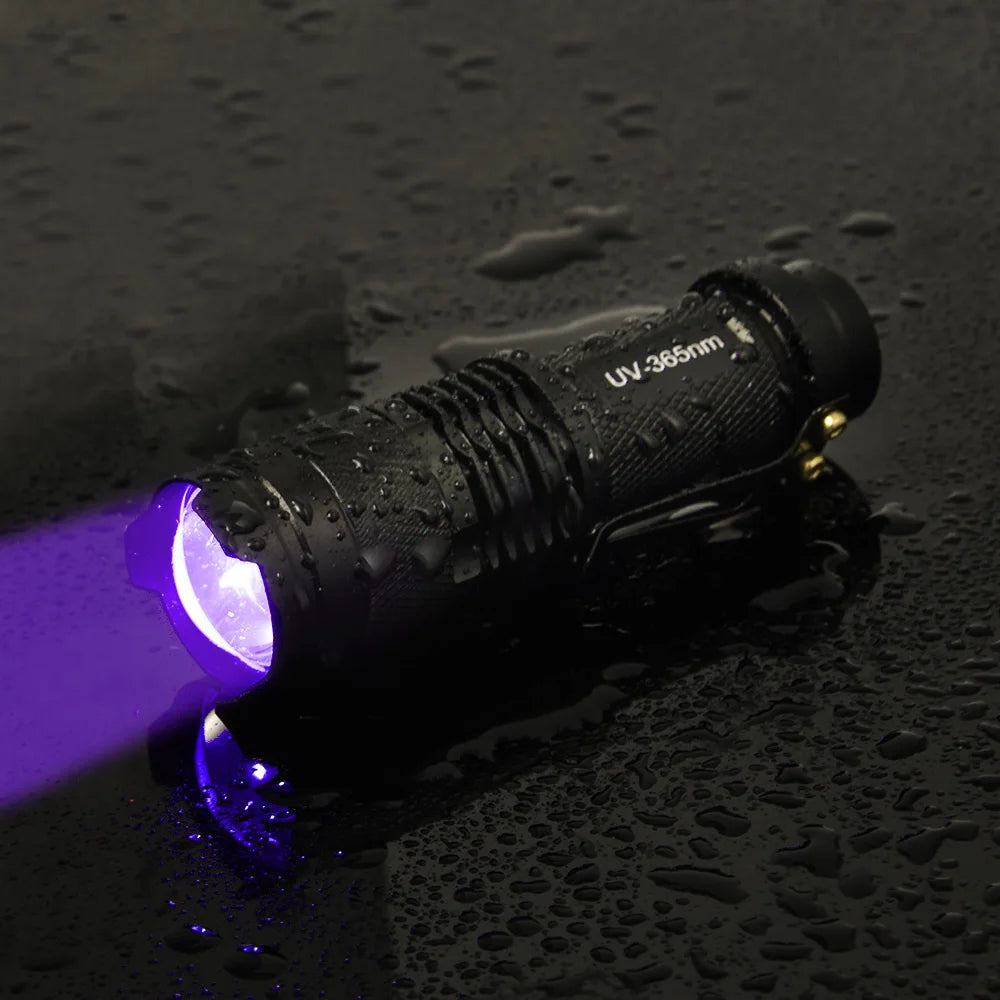 UV Flashlight Black Light Powerful Small Blacklight Flashlight UV Light Mini Black Light Flashlight Detector Light for Pet Urine