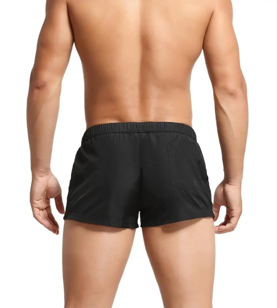 Men's Summer Beach Shorts, Swimwear Trunks Board Short Pants, Male Gym Shorts, Swim Surf Fitness Quick Dry Shorts, SEOBEAN