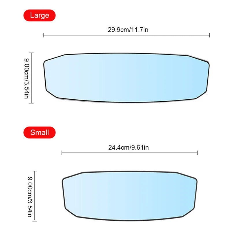 SEAMETAL Espejos de coche para bebé, espejo retrovisor interior, espejo retrovisor gran angular convexo, espejo antideslumbrante de gran visión, monitor auxiliar
