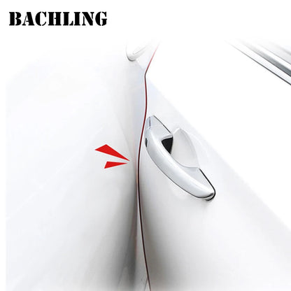 2/5/10M Car Door Edge Scratch Protector DIY Trim Strips Guard Cover Strip Roll Chrome Styling Moulding Trim Strip