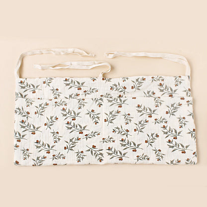 100% Cotton Baby Crib Storage Bag Multifunctional Newborn Bed Headboard Organizer For Kids Baby Bedding Diaper Bag