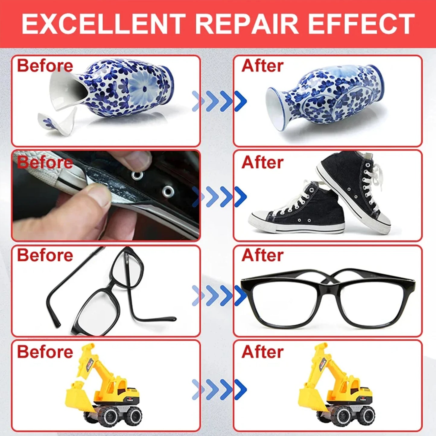 50/20g Multi-purpose 502 Instant Strong Super Glue Universal Superglue Mighty Instant Glue for Resin Ceramic Metal Glass Fast Dry