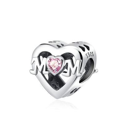 Hot Selling 925 Silver Pink Cake, Dog Paw, Luggage, Cup Bead Pendant Suitable for European Original Bracelet DIY Exquisite Jewelry