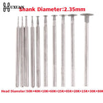 10Pcs Dremel Accessories 2.35mm Shank Diamond Mounted Point Grinding Head Stone Jade Carving Polishing Engraving Tools