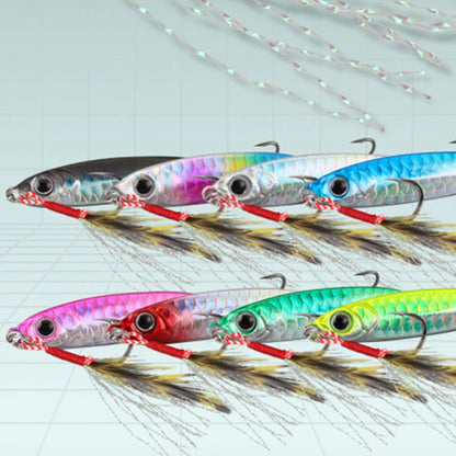 1 Pc Metal Artificial Bait Jig 7g 10g 15g 20g 25g 30g Shore Casting Jigging lure Shore Casting Saltwater Fishing lure Bit