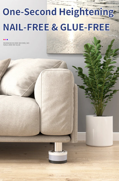 Stackable Furniture Heightening Foot Pads: Table Leg Pads, Coffee Table & Cabinet Base Risers, Bed Leg Heightening Pads