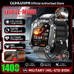 2026 New 1400mAh Large Battery Military Outdoor 2.01 inches Smart watch Men 10ATM Waterproof Bluetooth Call Sports Smart Watch