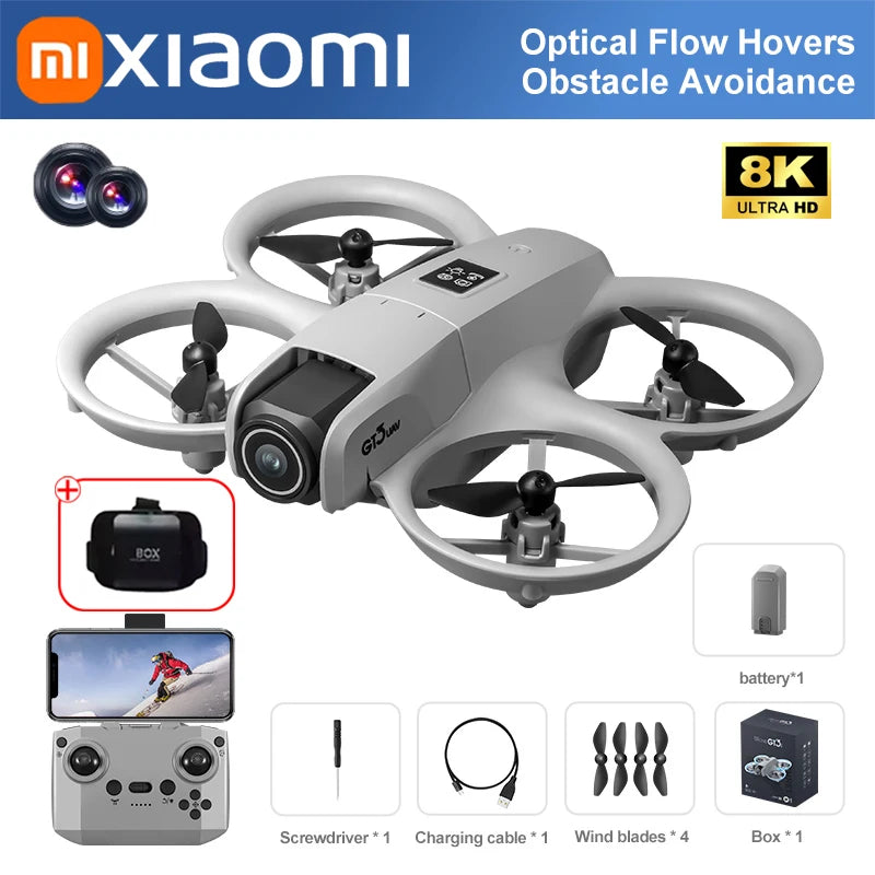 Xiaomi GT3 MAX GPS Drone 8K Aerial HD Photography Optical Flow Positioning Obstacle Avoidance Brushless Power 5G WIFI Drone
