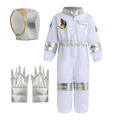 Disfraz de astronauta para niños con gorra para fiesta de Halloween, disfraz de astronauta para niños y niñas, fiesta de carnaval