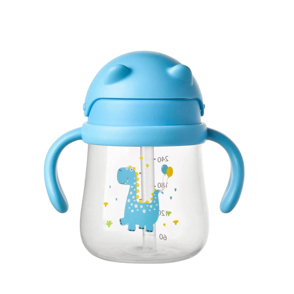 1PC Baby Duckbill Drinking Cup Wide Mouth Cup Baby Learning Drinking Cup with Double Handle for Learning Independent Drinking