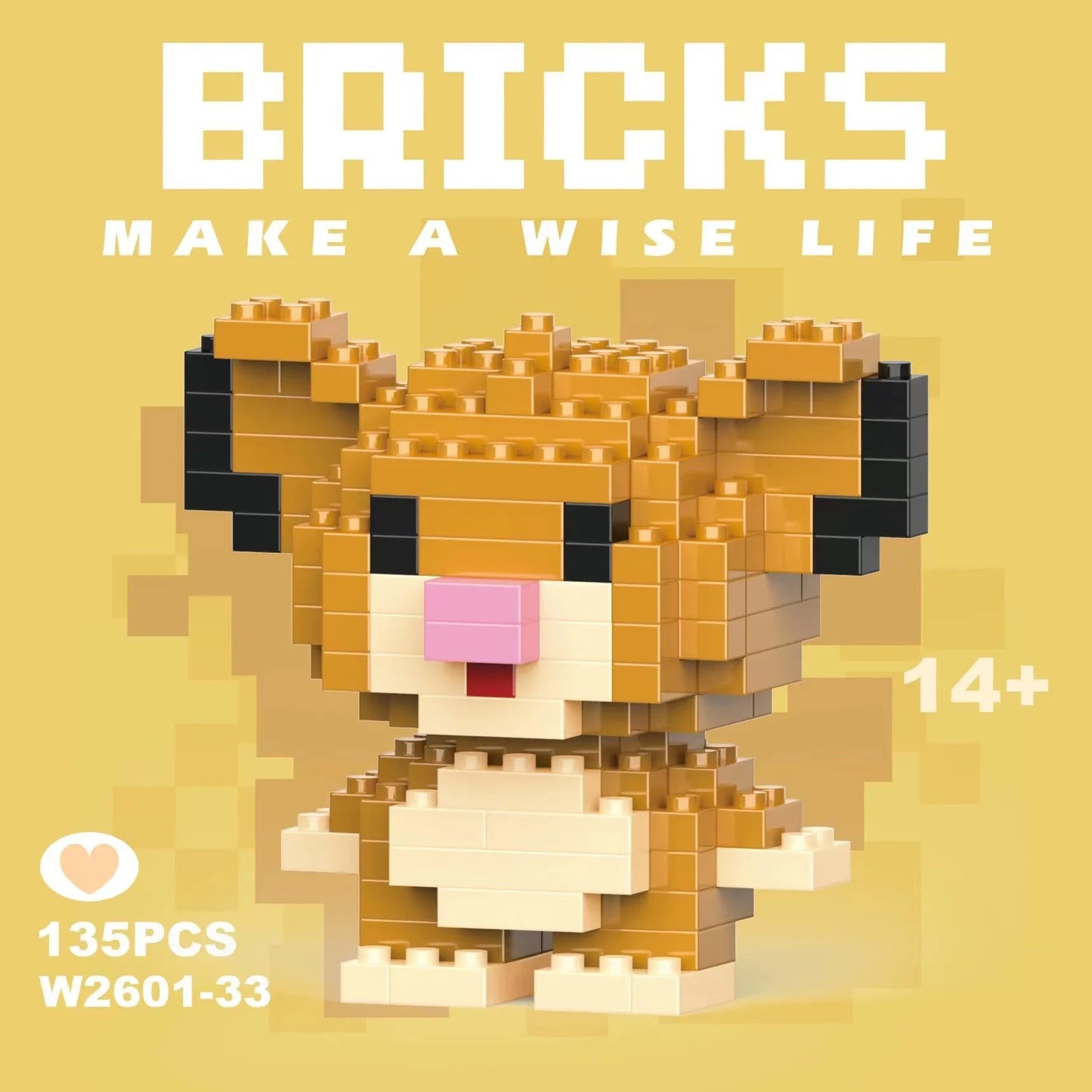 building block toys are luxurious models, suitable educational DIY games, cartoon anime games, building block lovers' desktop