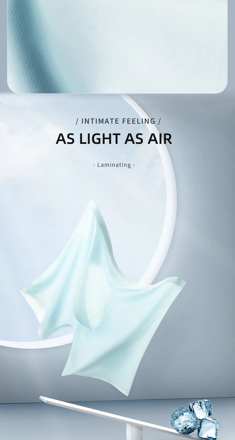 Men's Underwear, Men's 3D Stamping Ice Silk Boxers, Seamless Thin Boxers, Lengthened Sports Summer Shorts