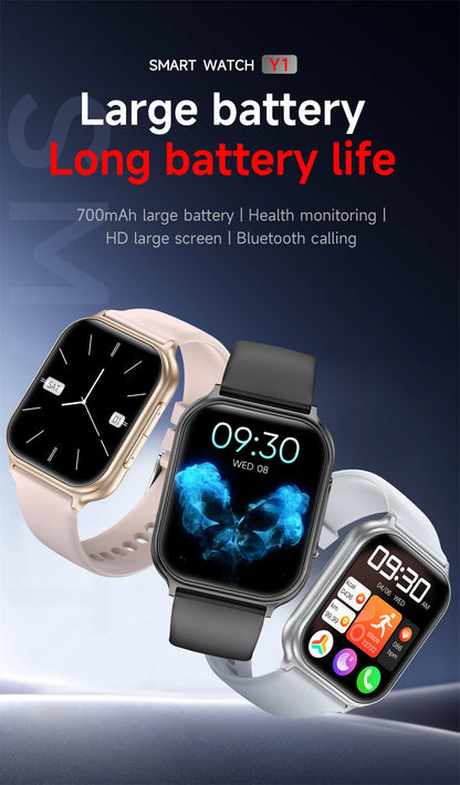 2026 New Smartwatch Women Sports Fitness Track IP68 Waterproof Built-in 24H Heart Rate Bluetooth Call Ladies Fashion Smartwatch