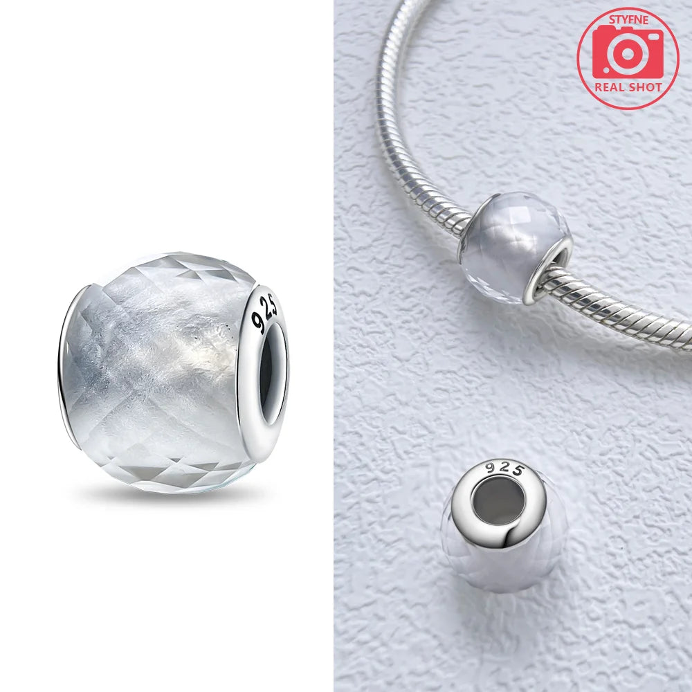 Original 925 Silver Charms Flower Blue Star Green Turtle Glass Beads Fit Bracelet Women DIY Gift Murano Jewelry Accessories