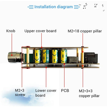 2*100W TDA7498E Audio Power Amplifier Bluetooth-compatible 5.0 Stereo HiFi Class D Digital Home Theater AUX Music AMP