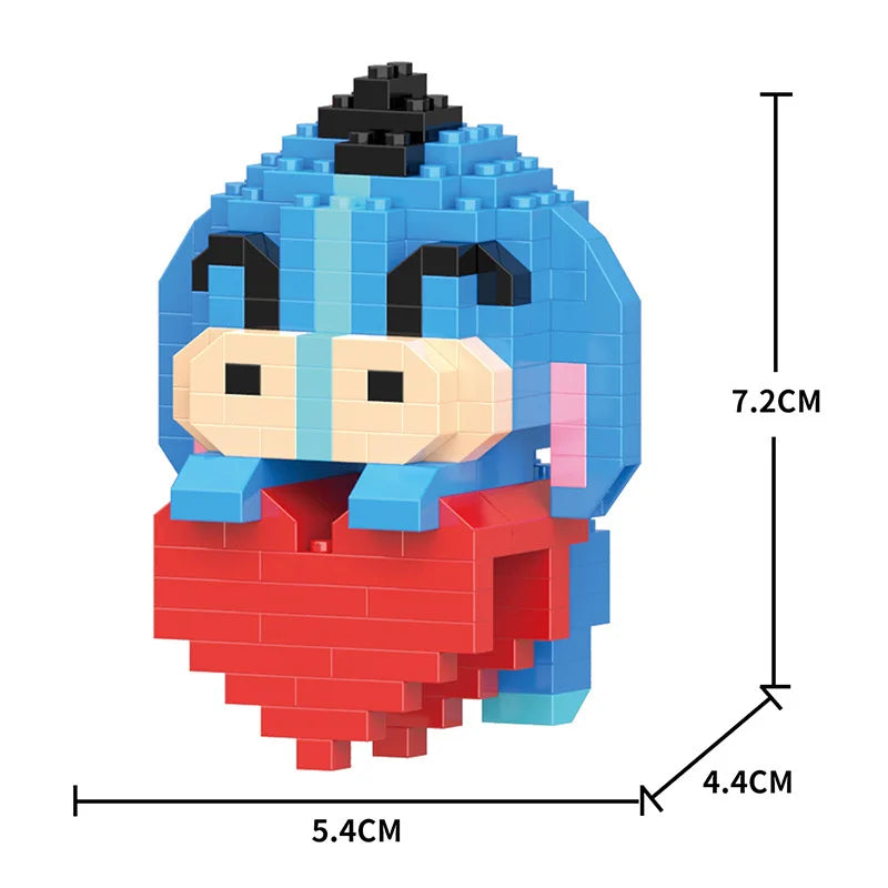 Cartoon Cool Rice Building Blocks Animal Dolls Educational Assembled Toys Ornaments Small Particles Children's Birthday Gifts