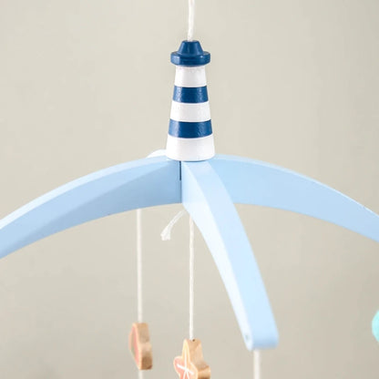 Newborn Baby Rattles Toys, 0-12 Months Soft Felt Whale Bed Bell Infant Mobile Crib Hanging Musical Carousel Toy, Boys Girls Gift