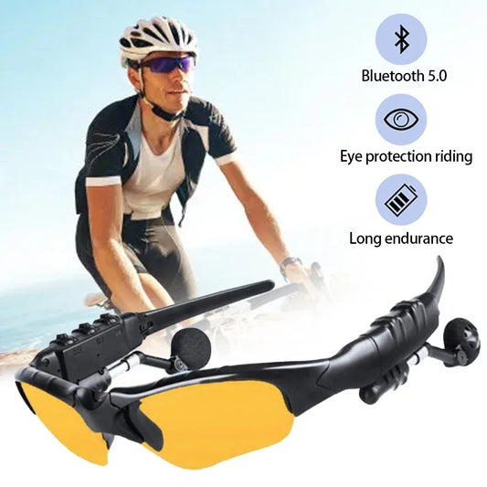 Smart Glasses Bluetooth 5.0 Outdoor Sports Cycling Surround Sound Headphones, Listen To Music Call Polarized Riding Sunglasses