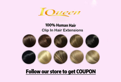 Clip In Hair Extensions Human Hair Brazilian Straight Clip In Natural Black Color Clip Ins Remy Hair 20 22 24 26 Inch 4# Women