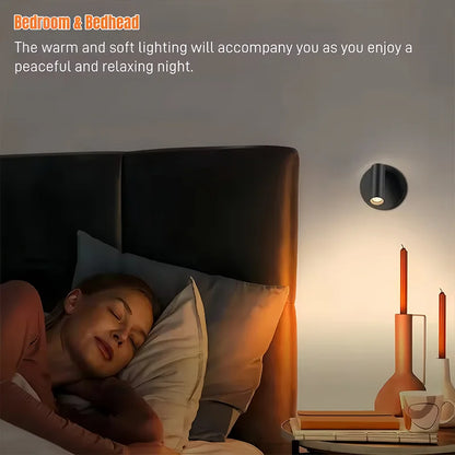 LED Magnetic Wall Lamp, USB Rechargeable, Touch Switch, Adjustable Brightness, Ideal for Bedroom, Dining Room, Party, Art Decor