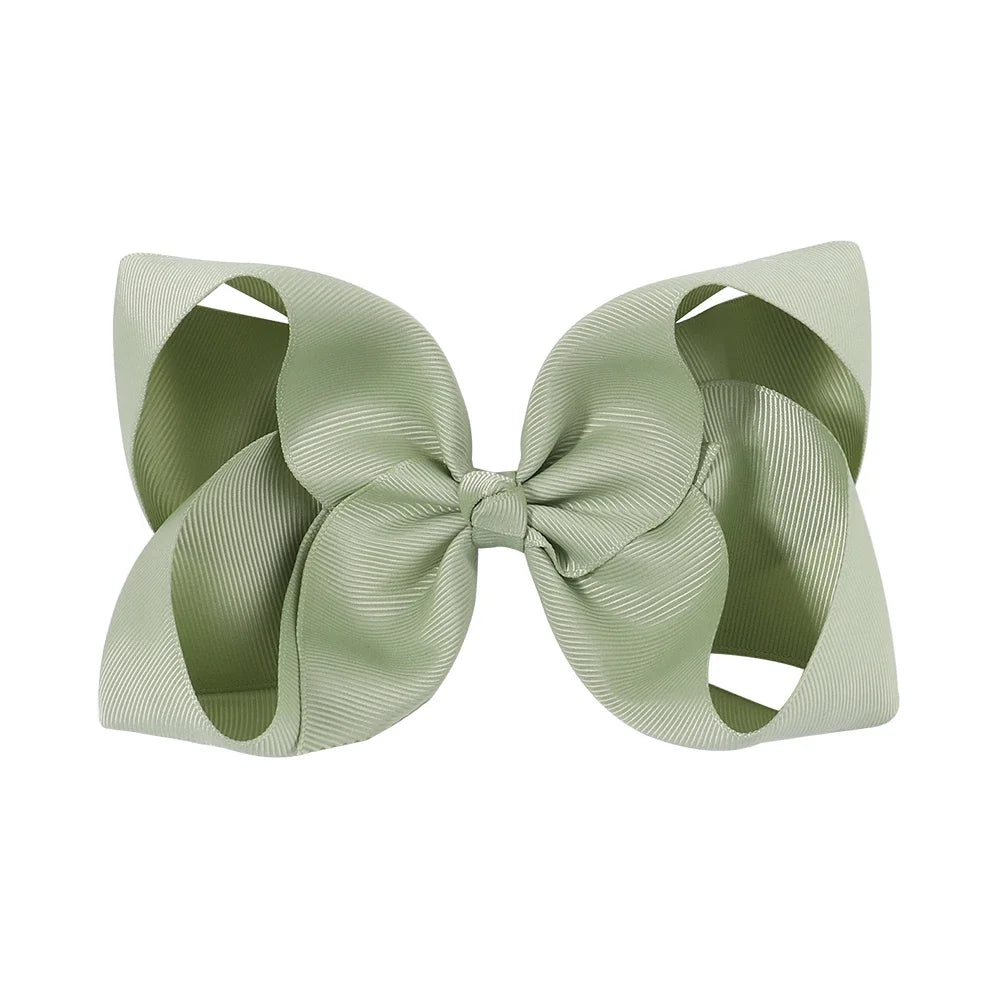 1PC Grosgrain Ribbon Solid Color Hair Bows Clip Girls Hair Clips Hairpins Barrettes Kids Baby Hair Accessories Wholesale