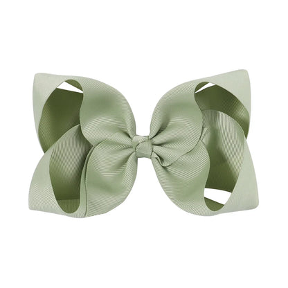 1PC Grosgrain Ribbon Solid Color Hair Bows Clip Girls Hair Clips Hairpins Barrettes Kids Baby Hair Accessories Wholesale