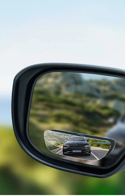 360 Degree Adjustable Angle HD Glass Blind Spot Mirror, Car Rearview Mirror, Frameless Wide-angle Rearview Auxiliary Mirror