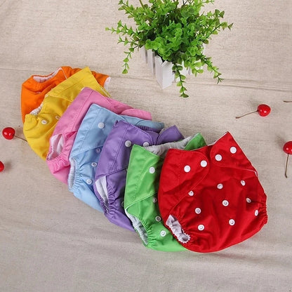 Pañales de tela para bebé lavables y reutilizables, de rejilla, ecológicos, de algodón, para entrenamiento de bebé, ajustables
