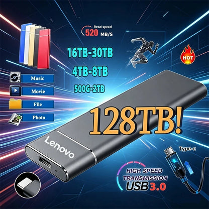 Mini USB SSD portátil 256 TB 1 TB 2 TB de alta velocidad original de almacenamiento masivo SSD USB3.0 Disco duro externo para ordenador portátil SSD