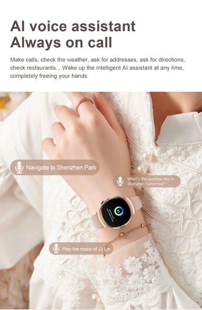 New GPS NFC Bluetooth Call Smartwatch, Women Watch, 4 mini Sports Track, Heart Rate Oximetry Monitoring Health Smartwatch For Woman