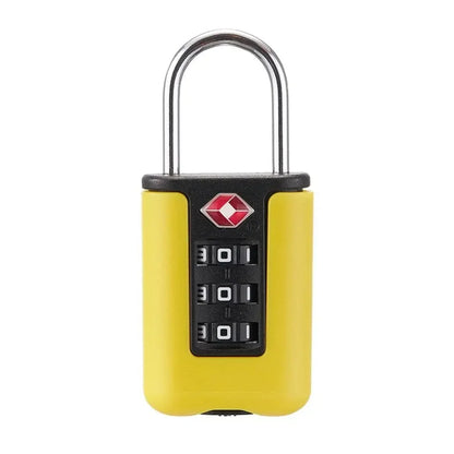 High Security TSA Customs Lock Overseas Customs Clearance Trolley Luggage Suitcase Backpack Password Padlock with Steel Cable