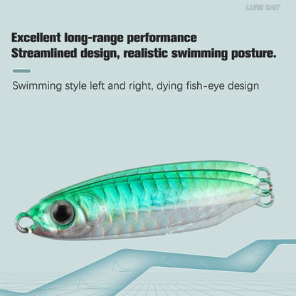 1 Pc Metal Artificial Bait Jig 7g 10g 15g 20g 25g 30g Shore Casting Jigging lure Shore Casting Saltwater Fishing lure Bit
