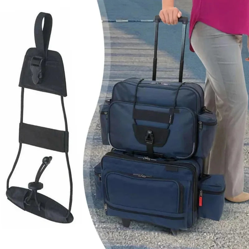 Correa de amarre de carga de nailon negro duradero con hebilla de leva, kits de viaje, herramienta de camping al aire libre